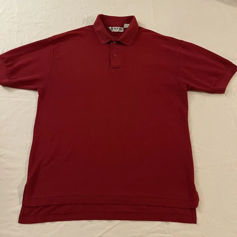 Vintage Levis‎ Shirts Red Polo Shirt Size Medium Made in Korea